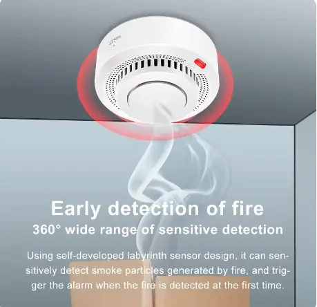 image représentant un detecteur de fumée