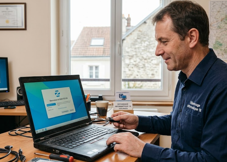 Votre vieil ordinateur rame ? Redonnez-lui une seconde jeunesse avec Zorin OS Lite à Bourges !