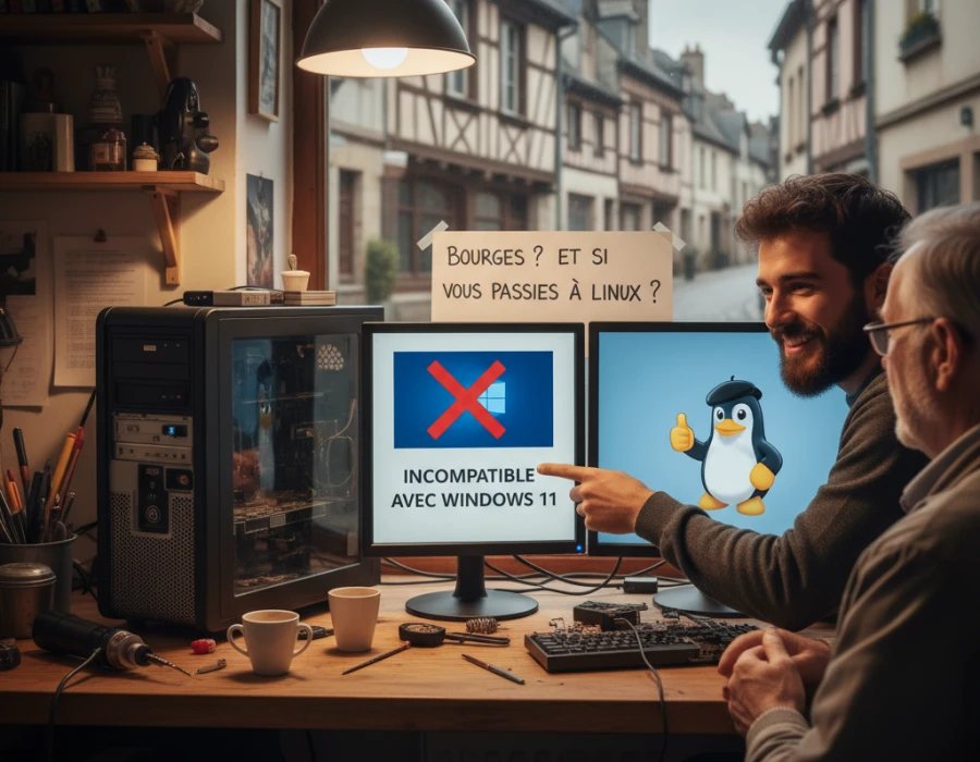 PC incompatible avec Windows 11 à Bourges ? Et si vous passiez à Linux ?