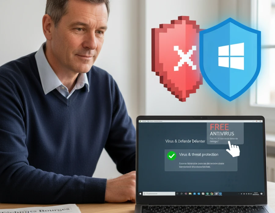Antivirus à Bourges (18) : Pourquoi Microsoft Defender suffit (et pourquoi éviter les gratuits)