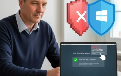 Antivirus à Bourges (18) : Pourquoi Microsoft Defender suffit (et pourquoi éviter les gratuits)